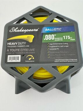 Shakespeare Ballistic Heavy Duty .080” x 175’ Trimmer Line - Universal Fit